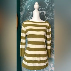 3/4 sleeve striped shirt